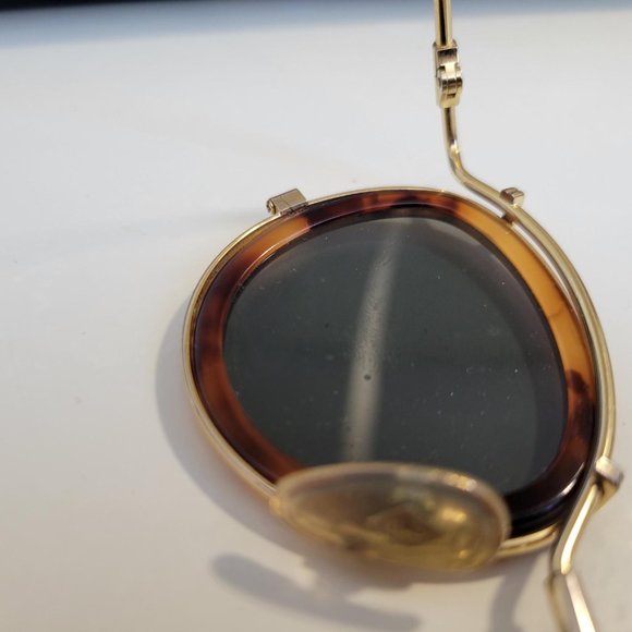 Jean Paul Gaultier 56-2271 sunglass.GOLD-PLATED metal frame with tortoise plasti - Picture 4 of 11